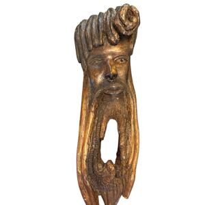 VTG hand made wood tree spirit